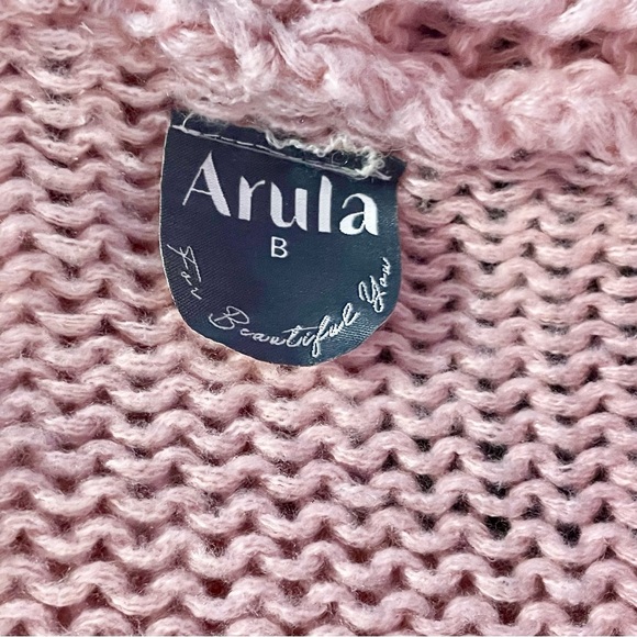 ARULA Pink Cherry Oversized Cardigan Sweater SIZE B = 2X = 18/20 **NWT** - Picture 5 of 10
